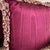 Burgundy Vintage Burgundy Floral Needlepoint Pillows With Silk Backs, Pair For Sale - Image 8 of 10