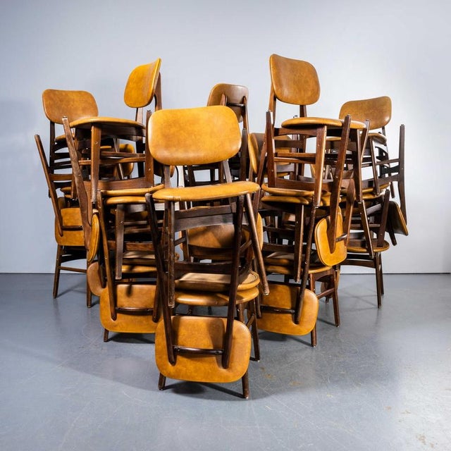 Wood Large French Oak Upholstered Dining Chair, 1970s For Sale - Image 7 of 13