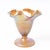 Circa 1920's Loetz Candia Papillon vase with wavy rim and flattened trumpet shaped foot. It features a gold mottled...