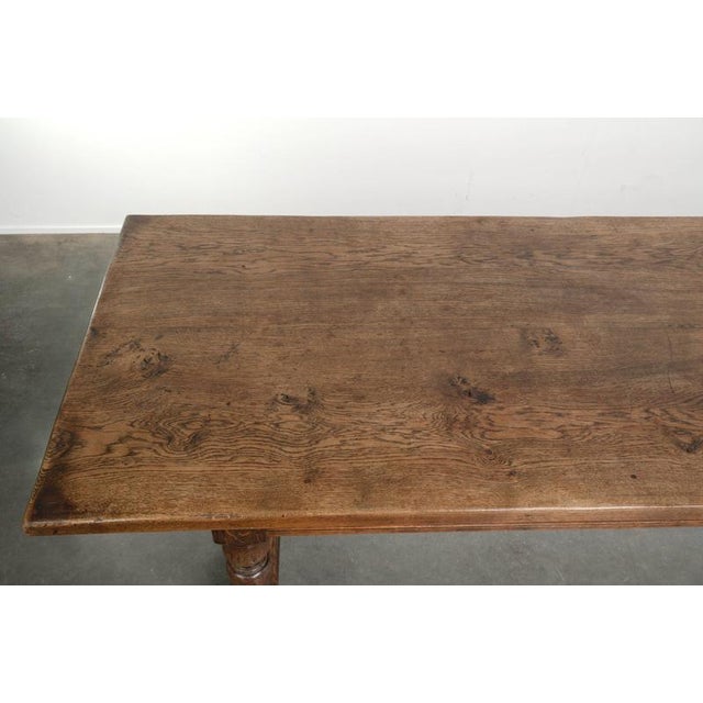 Large Antique English Oak Farmhouse Dining Table, Early 19th Century For Sale - Image 6 of 12