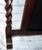 Early 20th Century English Georgian Revival Mahogany Barley Twist Fireplace Screen For Sale In Los Angeles - Image 6 of 6