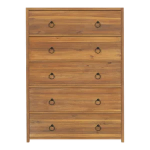 Lark Natural 5 Drawer Dresser, Light Brown