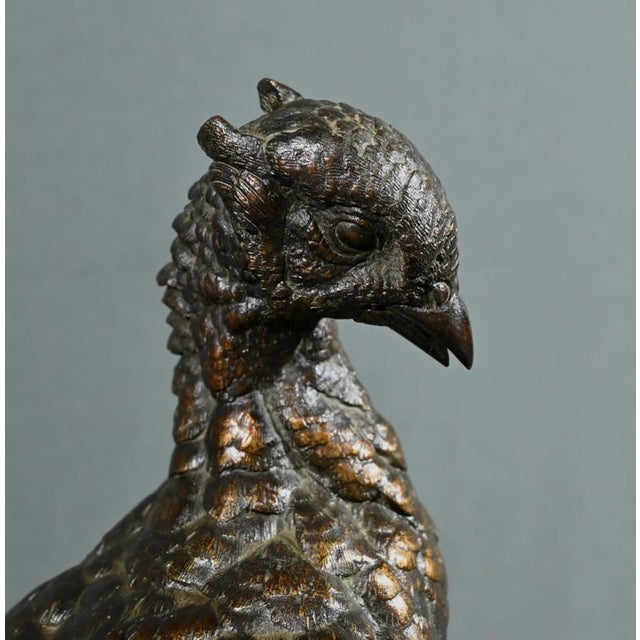J. Moigniez, The Pheasant and the Weasel, Late 1800s, Bronze For Sale - Image 11 of 18