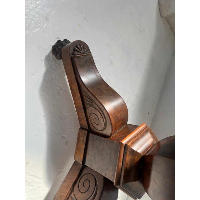 Empire Style Pedestal Table in Mahogany and Veneer, 19th Century For Sale - Image 10 of 18