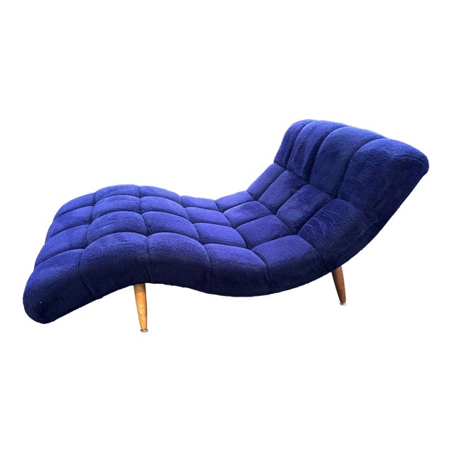 1970s Adrian Pearsall Style Wave Lounge/ Chaise For Sale