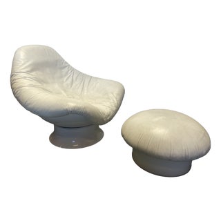 Set of Lounge Chair and Ottoman by Mario Brunu for Comfort, 1960s For Sale