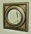 French Empire Gilt Brass and Black Lacquered Wall Mirror For Sale - Image 4 of 8