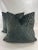 2020s Dot Cut Velvet in Navy 22" Pillows-A Pair For Sale - Image 5 of 5