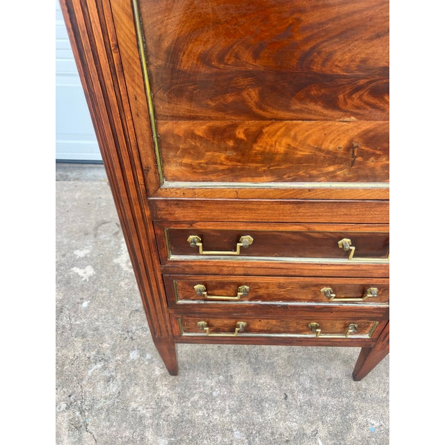 French 19th Century Louis XVI Mahogany Secretaire For Sale - Image 11 of 12