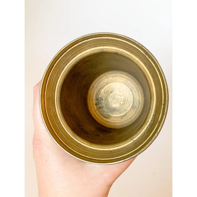 Antique Gilt Bronze Urn Mortar For Sale - Image 4 of 8
