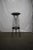 Metal Oblik Studio Hammered Steel Bar Stool For Sale - Image 7 of 8