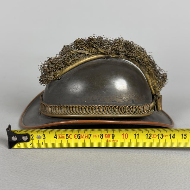 Antique Brass Helmet Inkwell, Early 1900s For Sale - Image 11 of 13