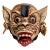 Vintage Balinese Hand-Carved & Painted Barong Monkey Wood Wall Mask For Sale