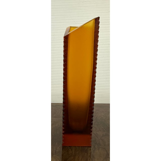 Vladimir Klein for Alchymie Praha Sommerso Glass Vase For Sale In San Francisco - Image 6 of 12