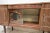 English Mid Century Formica Cocktail Sideboard With Stenciled Glass For Sale - Image 4 of 9