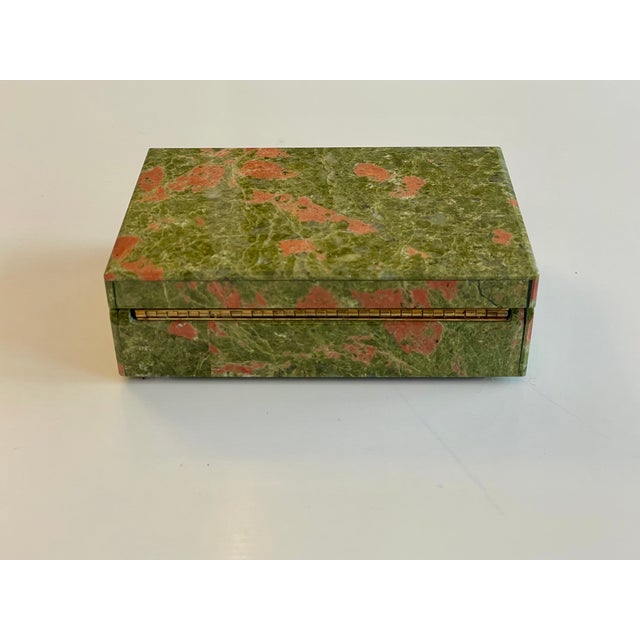 Rhodonite Box with Brass Hinge, Italy, 1950s For Sale - Image 4 of 8