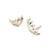 Metal 1990s Pair of Tiffany & Co Puffed Omega Back Wing Earrings Non Pierced Sterling Silver Estate For Sale - Image 7 of 8