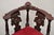 Late 20th Century Reproduction Italian Renaissance Style Mahogany Corner Side Chair W/ Carved Face For Sale - Image 4 of 12