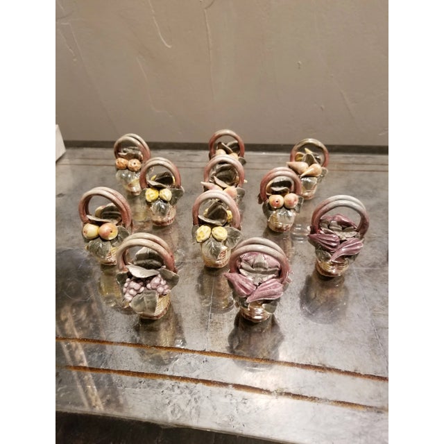 1950s Capodimonte Place Card Holders For Sale - Image 5 of 5