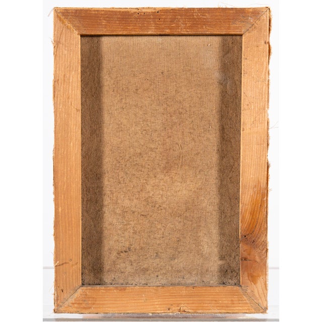 Unknown, Young Woman Among Sunflowers, 1909, Oil on Canvas For Sale - Image 9 of 14