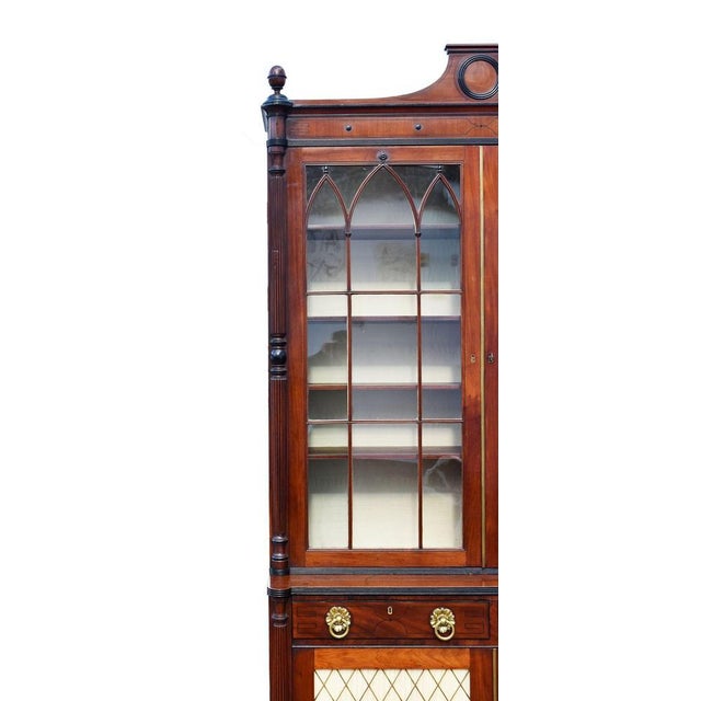 Wood Regency Mahogany Bookcase, 1810s For Sale - Image 7 of 17