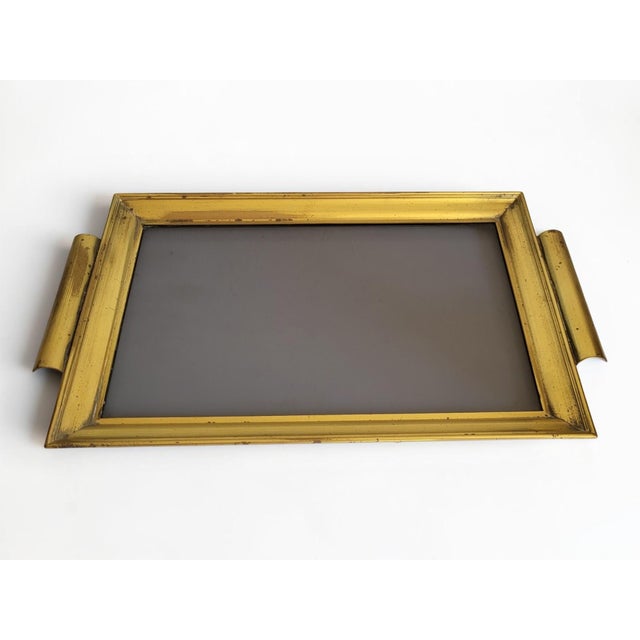 Hollywood Regency Brass Tray, 1960s For Sale - Image 11 of 11