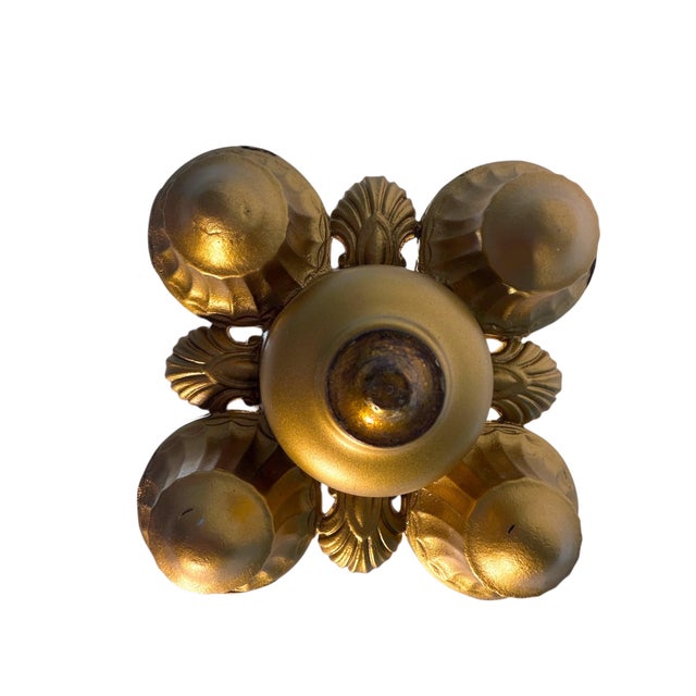 1928 Lightolier Semi-Flush Chandelier For Sale In Los Angeles - Image 6 of 6