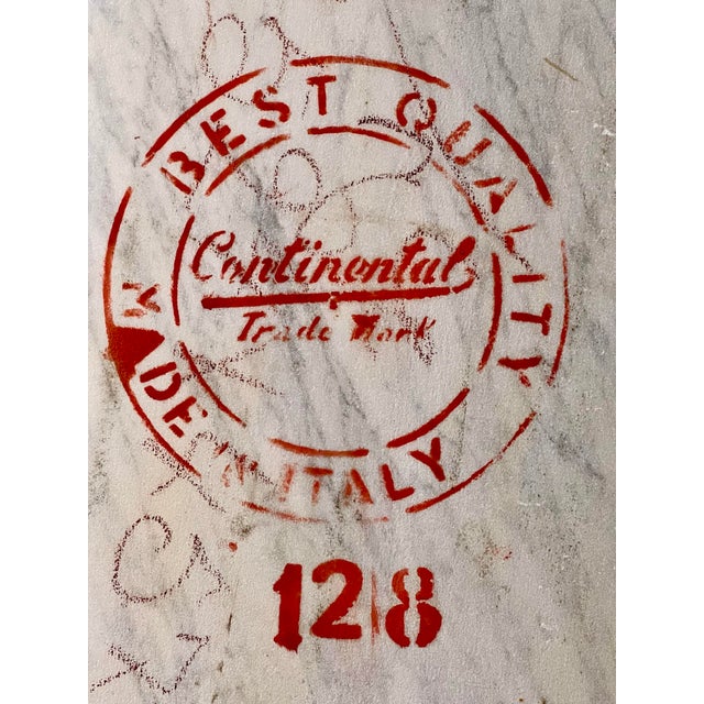 Mid 20th Century Italian Brass and Marble Oval Coffee Table For Sale - Image 11 of 11