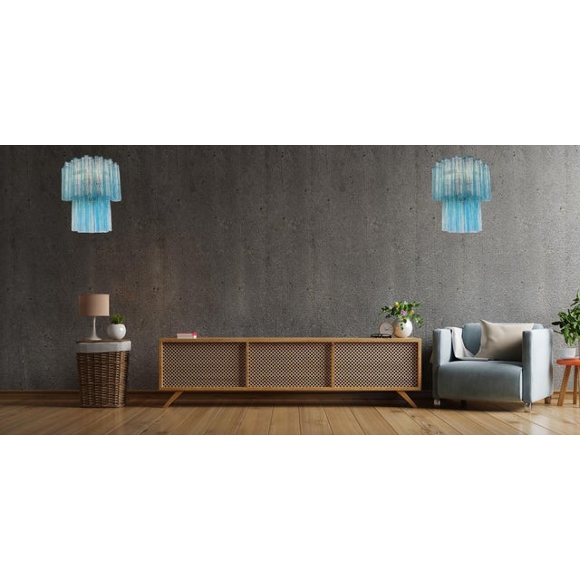 Murano Glass Tube Wall Sconces, 1990, Set of 2 For Sale - Image 3 of 17