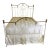 Late 19th Century Antique Iron Bed Frame (Mattress & Skirt Not Included) For Sale