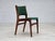 1960s, Danish design by Erik Buch. Set of 4 stk dining chairs model 89. Green furniture wool, solid teak wood. Chairs were...