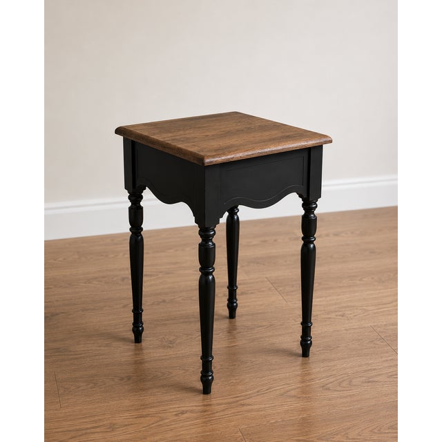 Charming and timeless, this vintage French Country accent table has been thoughtfully refinished to blend classic...