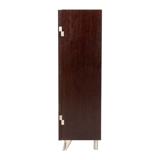 Wood Antonio Citterio Style Wenge Wood Armoire For Sale - Image 7 of 8