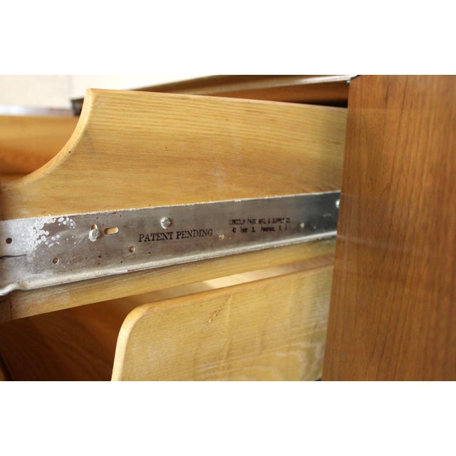 Wood Mid 20th Century Modern Sculptural Walnut Highboy Dresser For Sale - Image 7 of 13