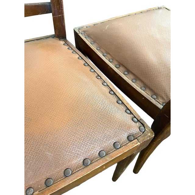 Early 20th Century Early 20th Century Set of Six Modern Italian Dining Chairs For Sale - Image 5 of 5