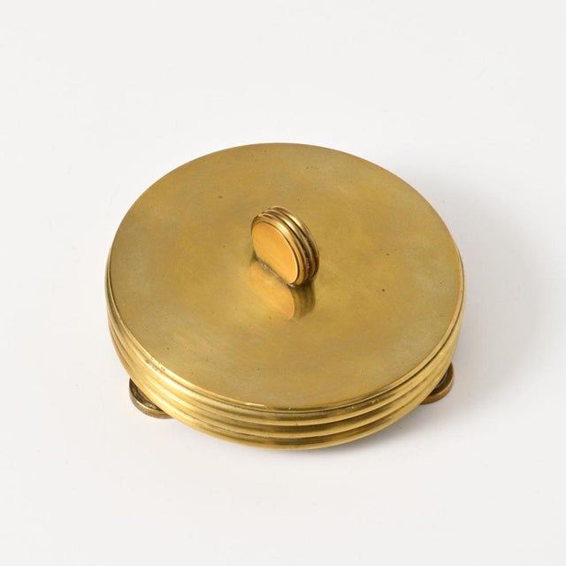 German Art Deco Brass Box, 1930s For Sale - Image 6 of 11