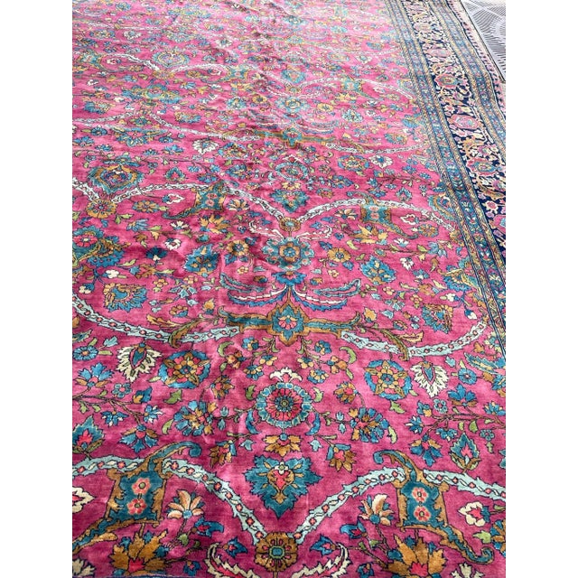 Antique Persian Mohajeran Sarouk Carpet For Sale In Chicago - Image 6 of 12