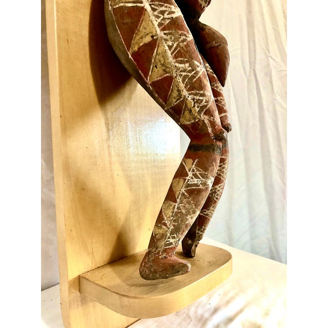 Hand-Carved, Painted Wood Ancestral Spirit Figure From Papua New Guinea For Sale - Image 13 of 17