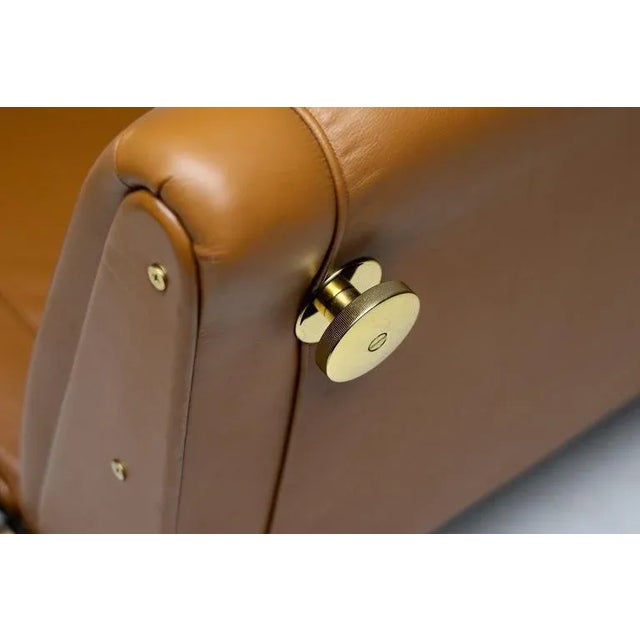 Sofa D70 in Cuoio Leather by Osvaldo Borsani for Tecno, 2006 For Sale - Image 12 of 13