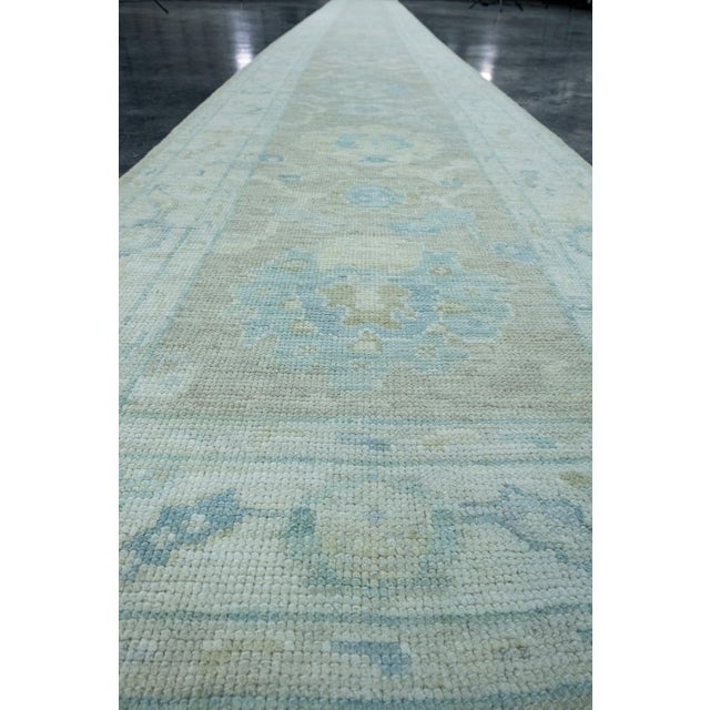 Turkish Oushak Runner Rug 2'9" x 26'5" #17544 For Sale In Houston - Image 6 of 8