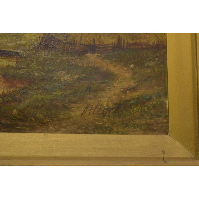 Late 19th Century Oil on Canvas-Landscape-Signed O. (Octavius) T. Clark For Sale - Image 5 of 8
