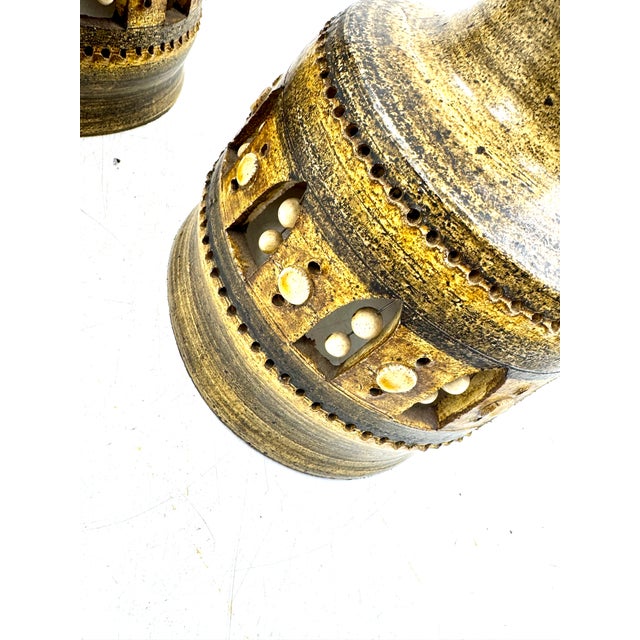 1970s Ceramic Lamps by Georges Pelletier, 1970s, Set of 2 For Sale - Image 5 of 9