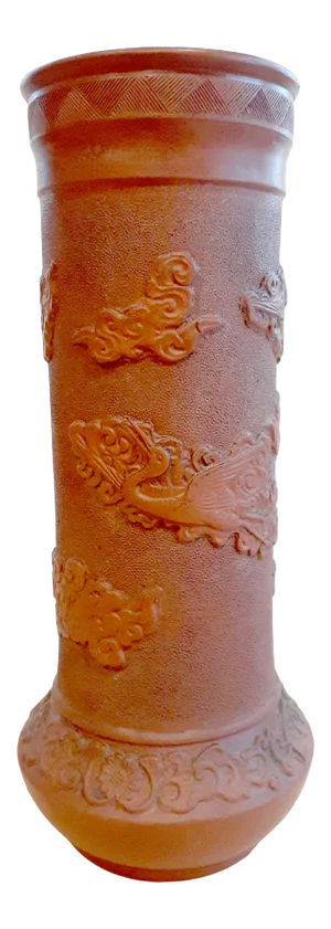 Early 20th Century Chinese Porcelain Yixing Crane Vase