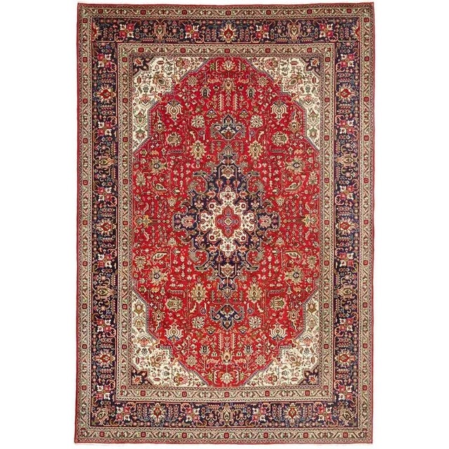 Middle Eastern Hand-Knotted Tabriz Rug For Sale - Image 11 of 11