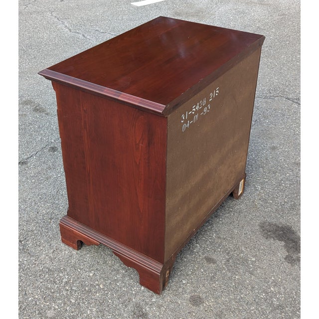 Traditional Vintage Traditional Mahogany 4-Drawer Nightstand For Sale - Image 3 of 9