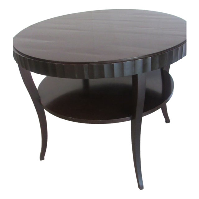 1980s Barbara Barry Baker Canter Mahogany Table Designer Beautiful For Sale