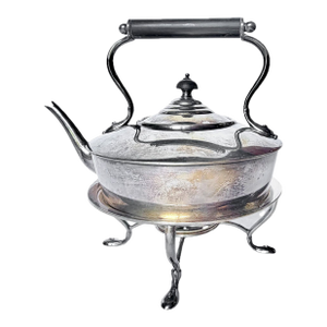 Vintage Silverplate Tea Kettle & Warmer