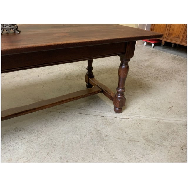 Wood Vintage Monastery Table, 1940 For Sale - Image 7 of 16