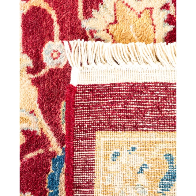 Solo Rugs Mogul, One-of-a-Kind Hand-Knotted Area Rug in Red, 8' 1" x 10' 5" For Sale - Image 4 of 7