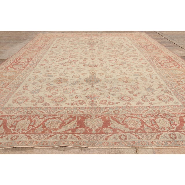 Antique Persian Isfahan Rug, 08'00 X 12'02 For Sale - Image 9 of 10